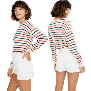 Madewell The Perfect Jean Short Women's 24 Tile White Cut Off High Rise Stretch